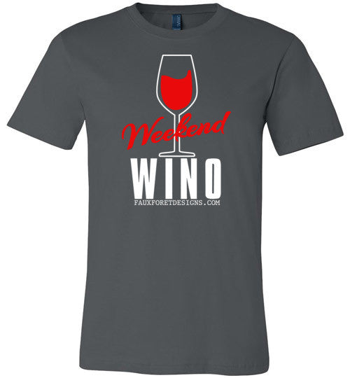 Weekend Wino Canvas Unisex T-Shirt