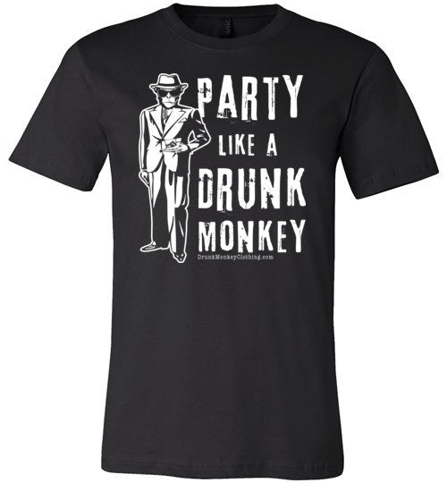 Drunk Monkey Classic Canvas Unisex T-Shirt